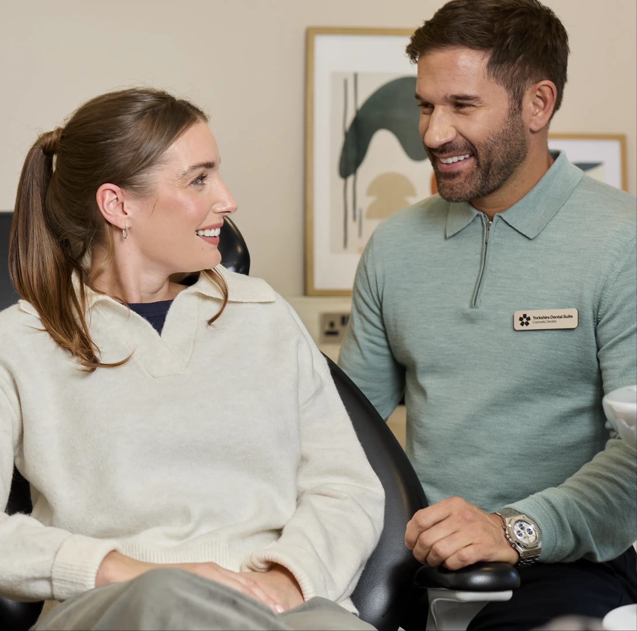 IU dentist with patient