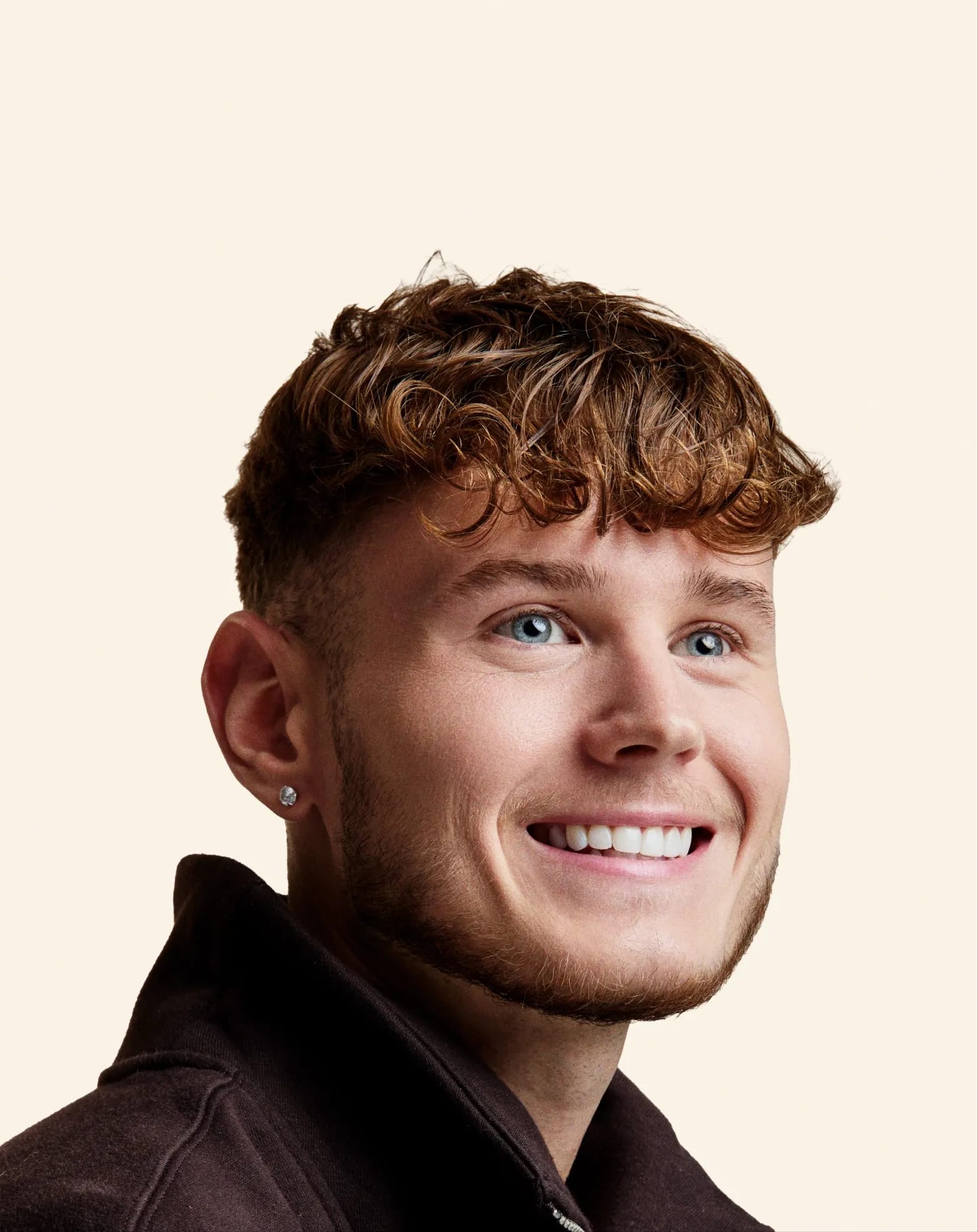 A man smiling after dental treatment